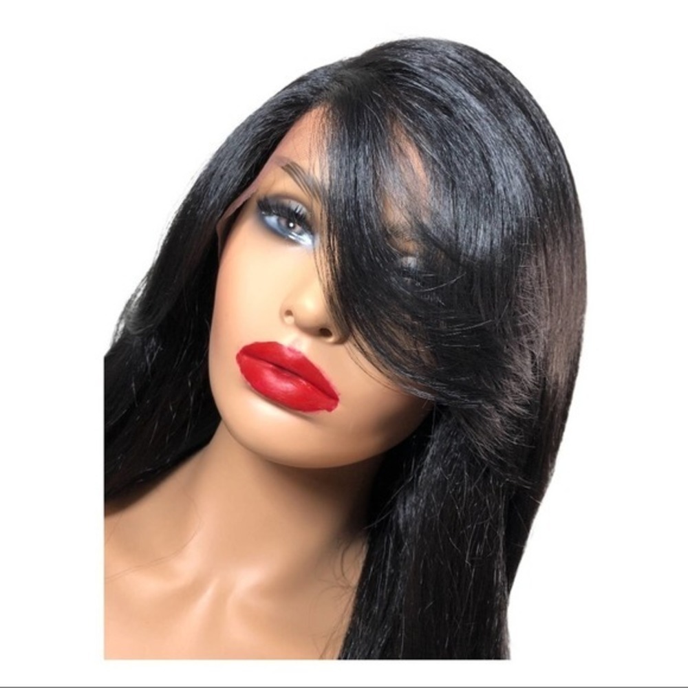 Side Part Human Blend Soft Swiss Lace Fron… - Picture 3 of 5